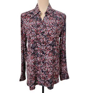 THE KOOPLES Floral Long Sleeve Button Down Shirt.